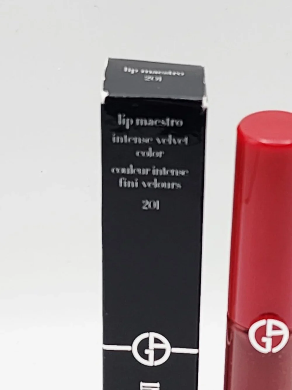 Giorgio Armani Lip Maestro Liquid Lipstick 201 Dark Velvet Full Size NIB
